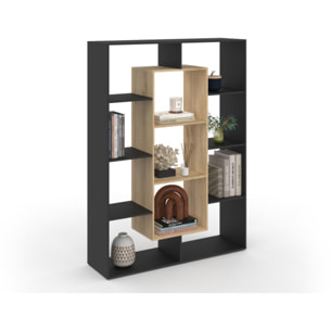 Etagère bibliothèque Paulette bois et noire