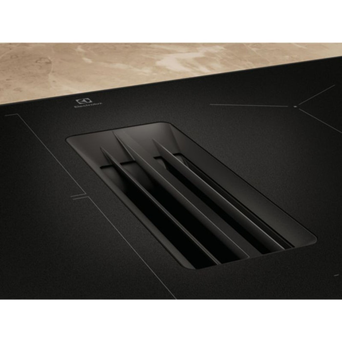 Plaque induction aspirante ELECTROLUX KCC83443CZ SaphirMatt® - Hotte intégrée Mat
