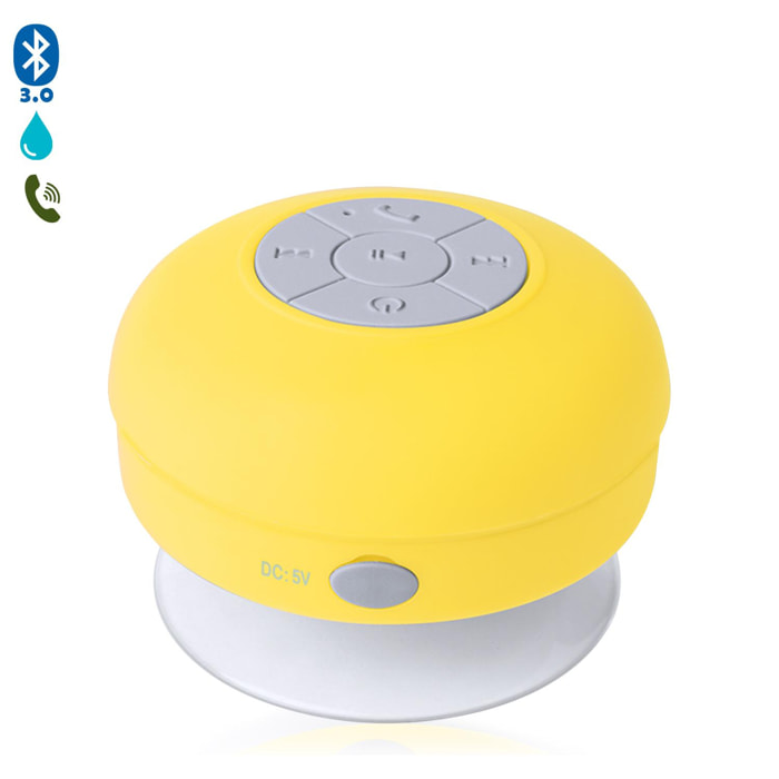 Altavoz Rariax Bluetooth con ventosa, resistente a salpicaduras de agua, especial ducha