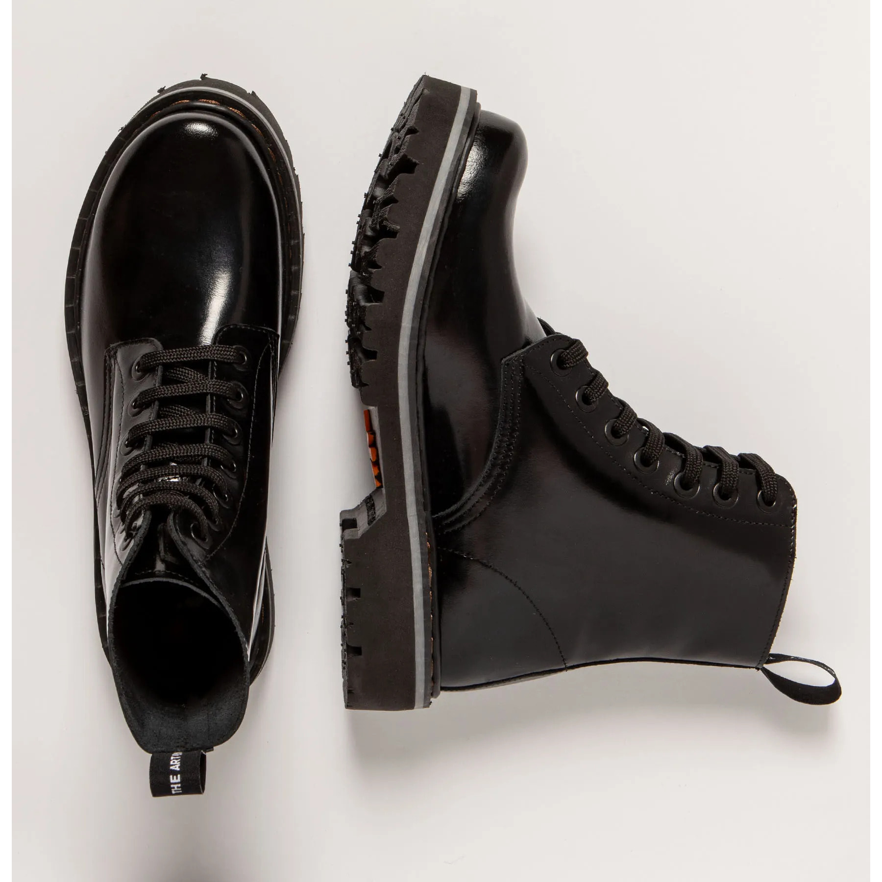 Botines 1166 NAPPA SHINNY BLACK / MARINA color Black