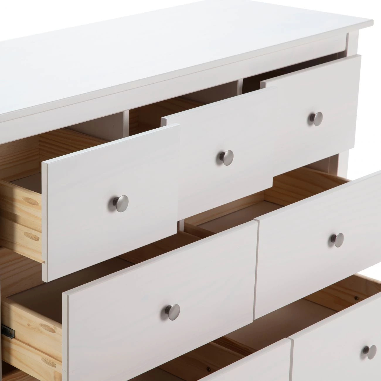 Cómoda Bay 7 cajones Blanco