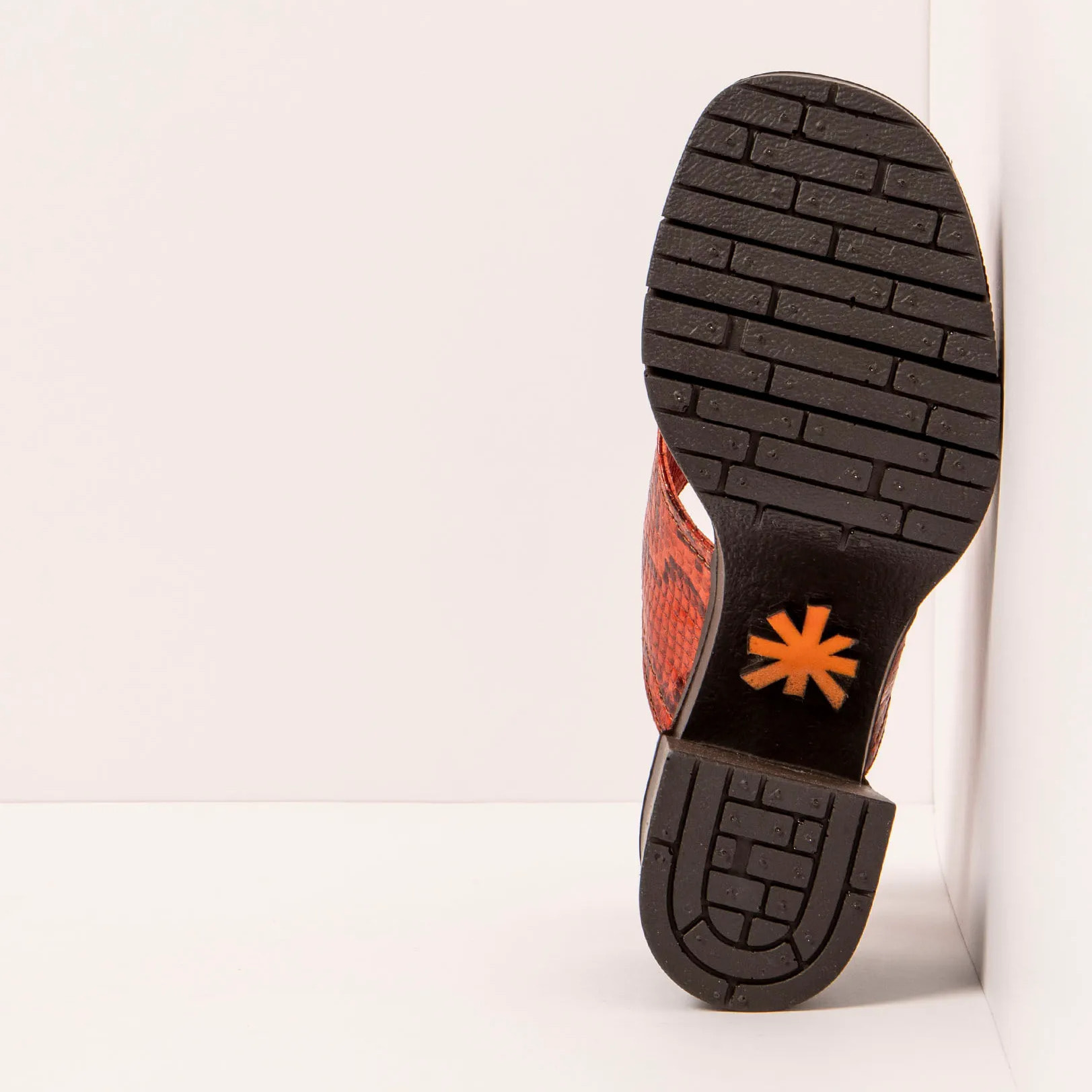 Sandalias con tacón 1990 SNAKE TEJA / EIVISSA color Teja