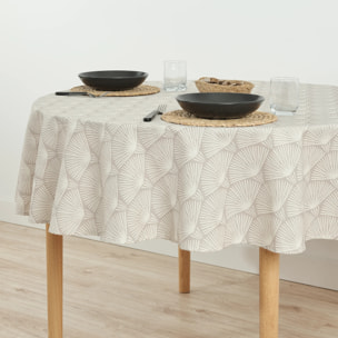 Nappe ronde en résine anti-taches 0120-182