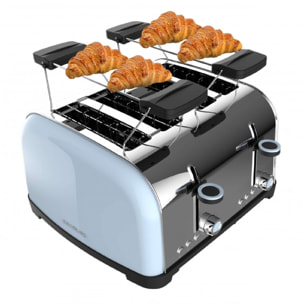 Tostador vertical Toastin' time 1700 Double Blue, 1700W de Potencia, Doble ranur