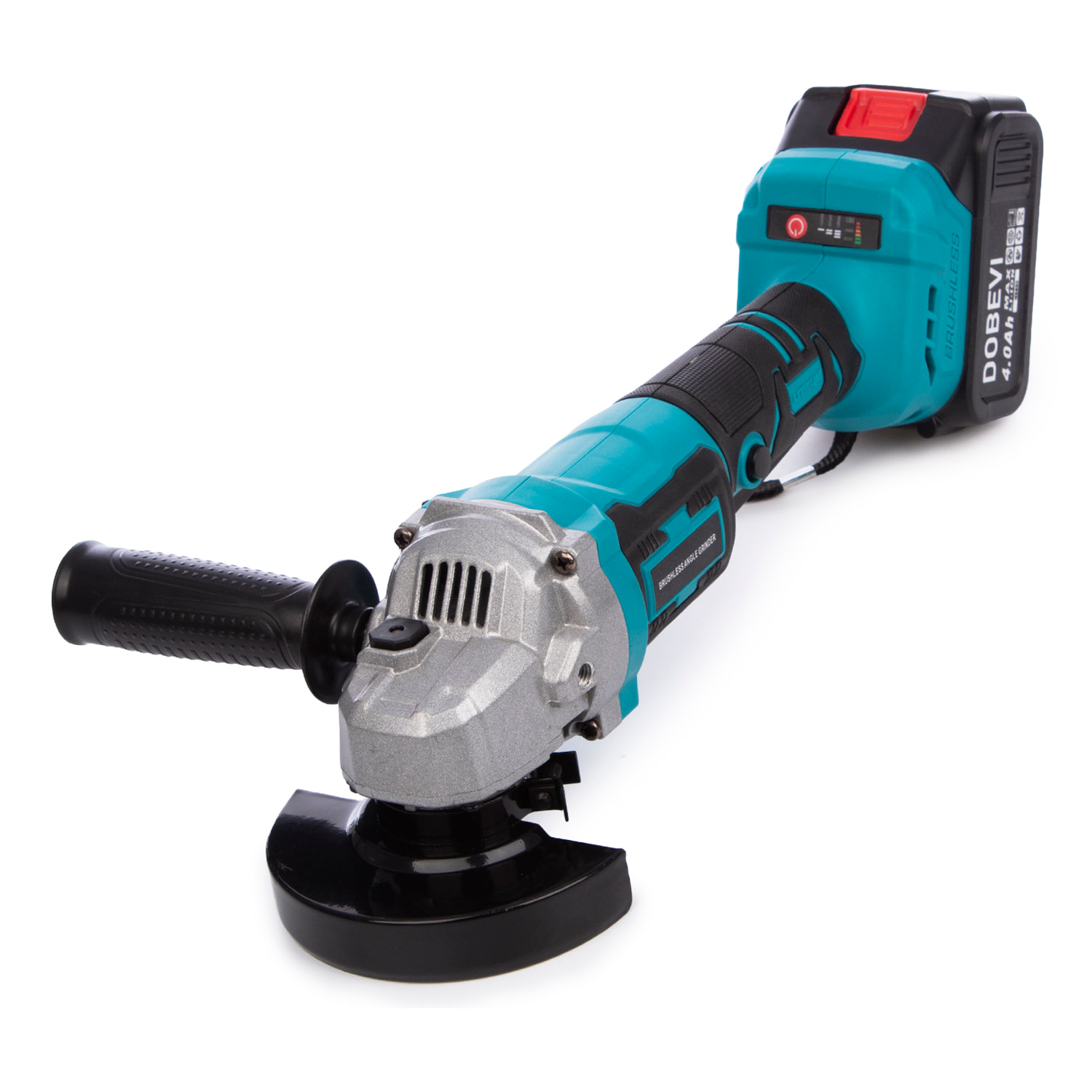 Radial angular 21V con motor sin escobillas, 3 velocidades de hasta 8000rpm, maletín de transporte y doble batería de 20000 mAh.