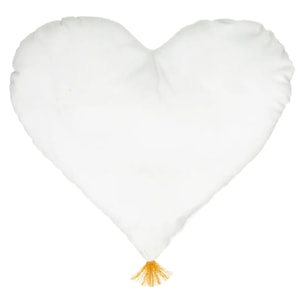 Coussin enfant "Coeur" - blanc