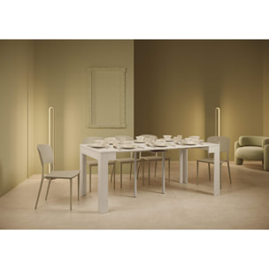 Consola extensible 90x42/302 cm Bora Fresno Blanco