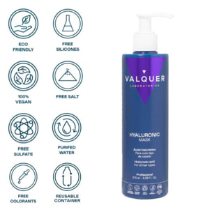 Valquer Mascarilla ácido hialurónico. Todo tipo de cabellos - 275 ml