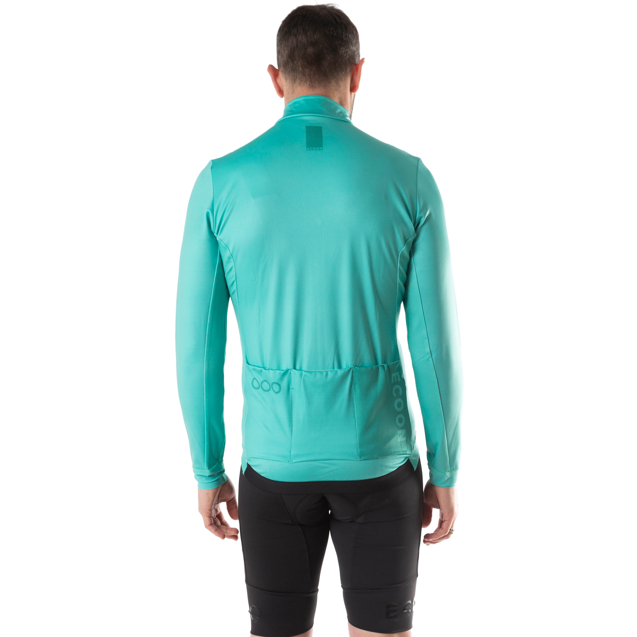 Maglia da ciclismo uomo a maniche lunghe ECOON Mont Ventoux - Turchese
