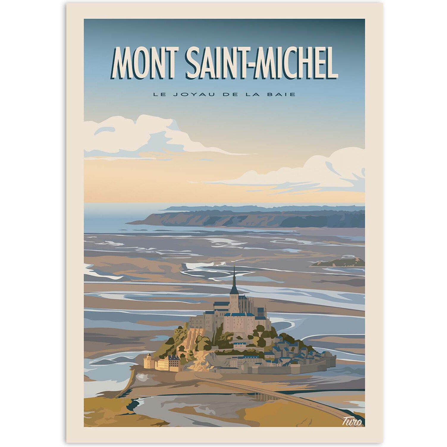 Affiche - Mont Saint-Michel - TuroMemoriesStudio