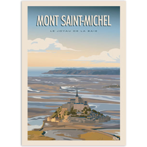 Affiche - Mont Saint-Michel - TuroMemoriesStudio