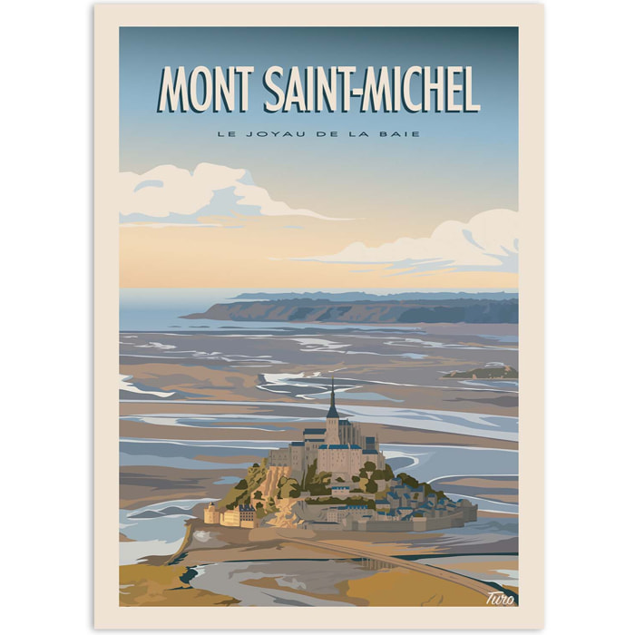 Affiche - Mont Saint-Michel - TuroMemoriesStudio