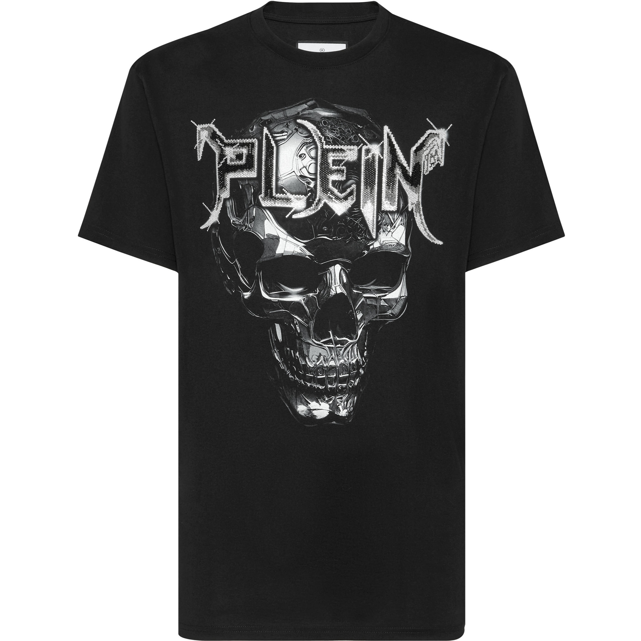 PHILIPP PLEIN T-Shirt Round Neck CHROME