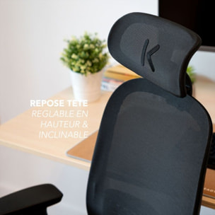 Chaise gaming SKILLKORP C15 Ergo Noir Progress