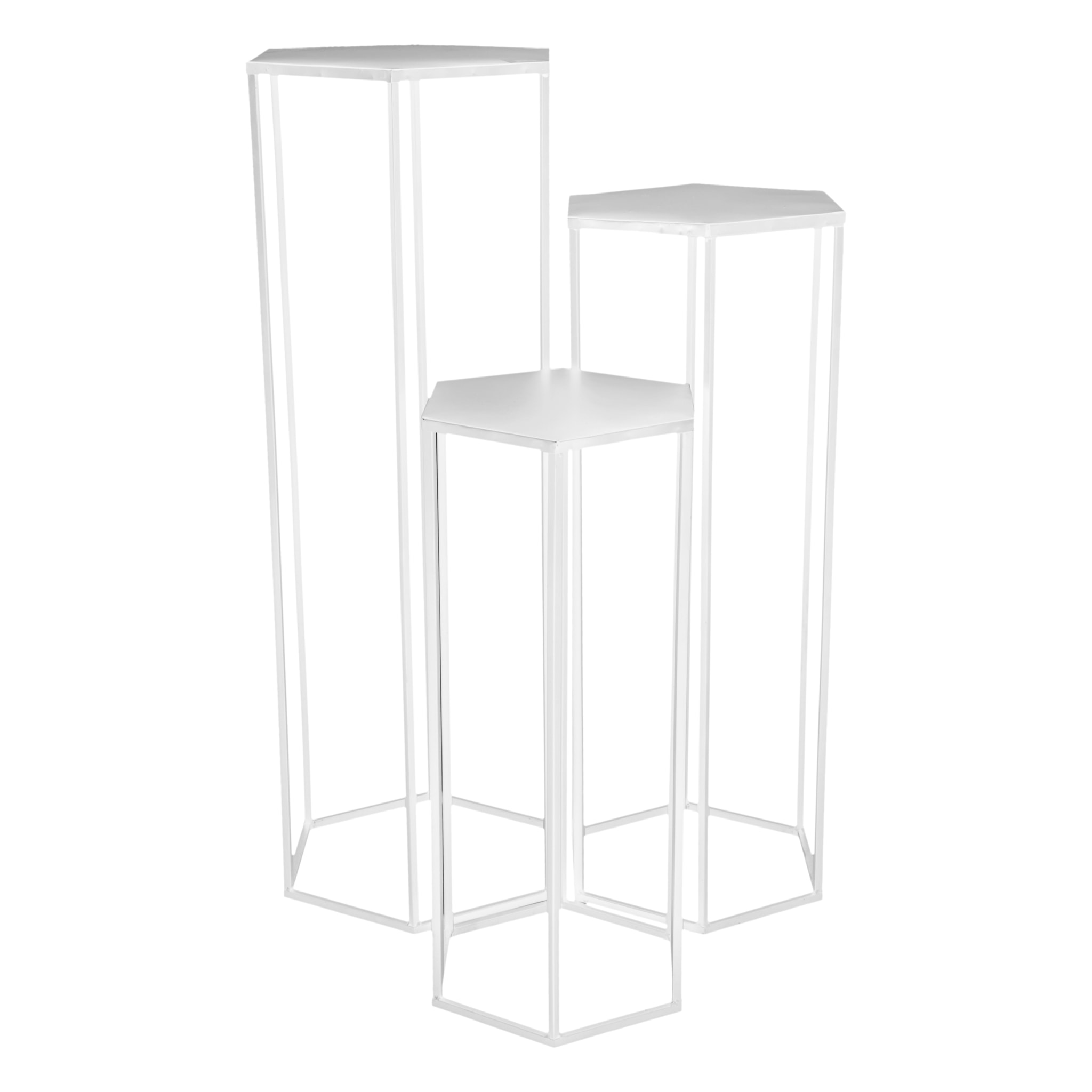 Sellette Gigogne Metal Blanc X3