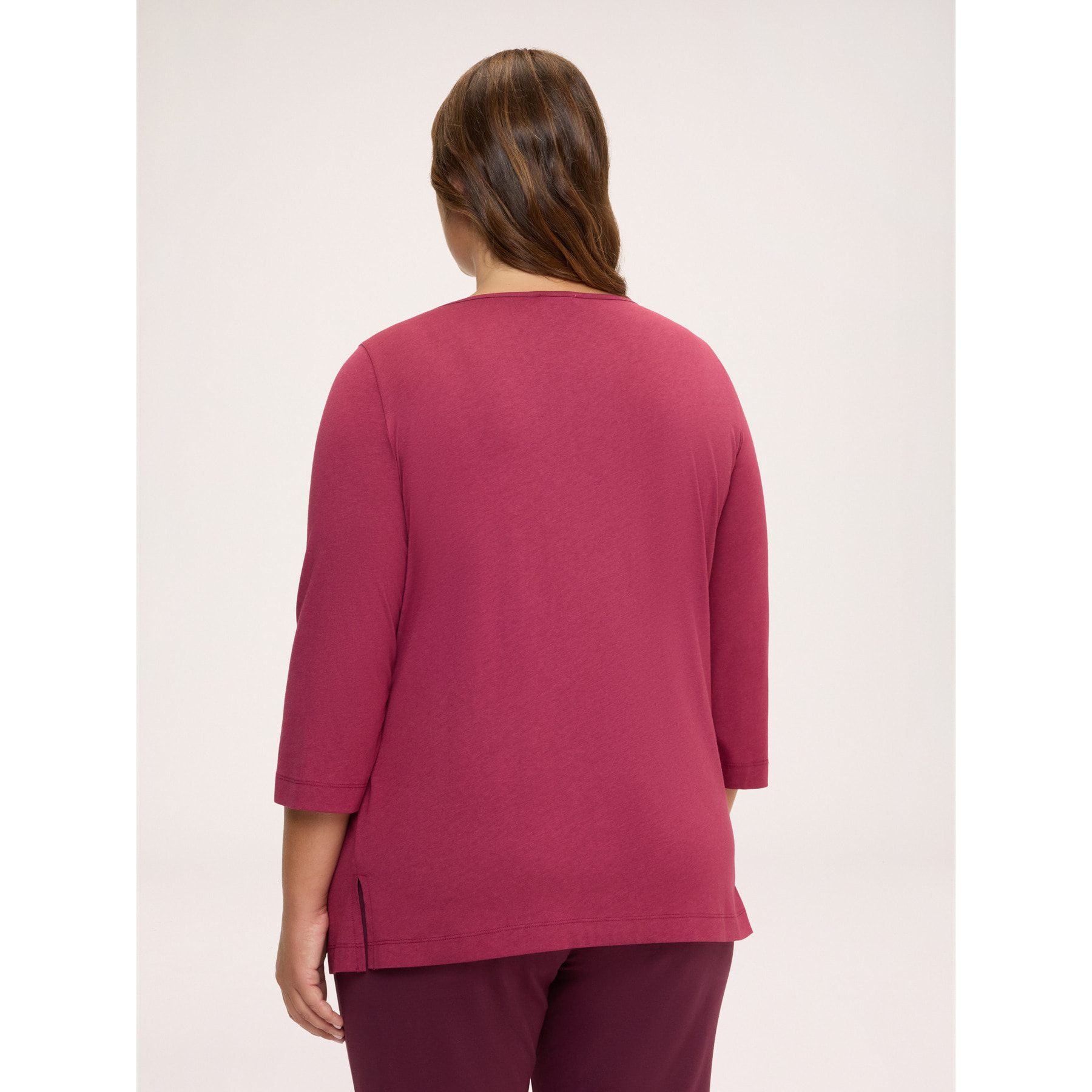 Fiorella Rubino - Camiseta con escote barco - Burgundy