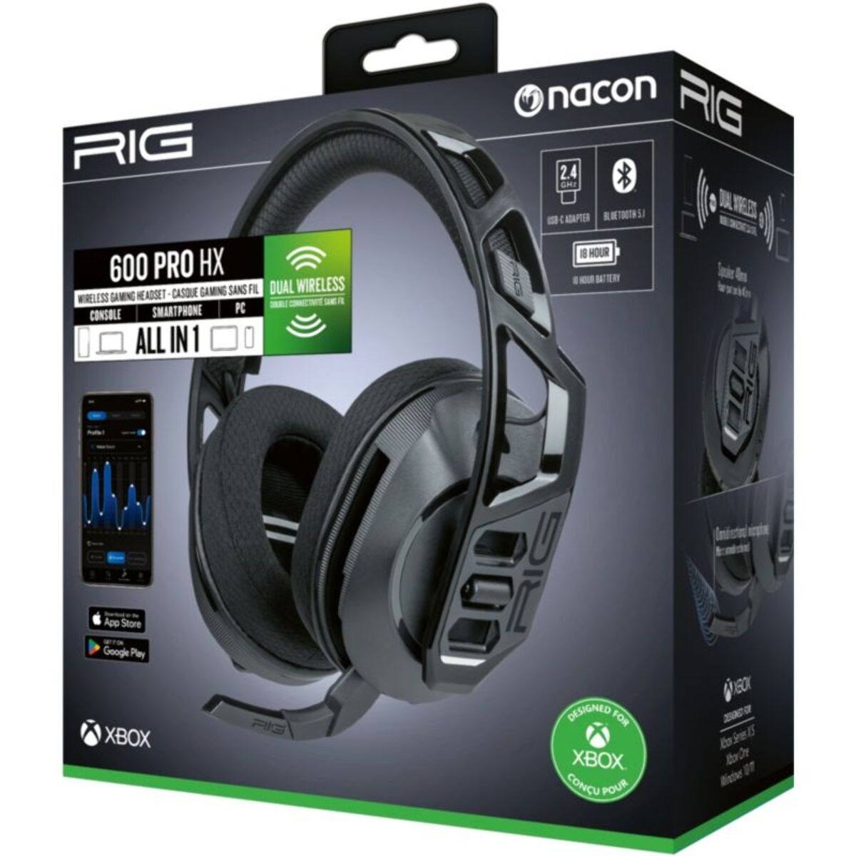 Casque gamer NACON RIG600PROHX
