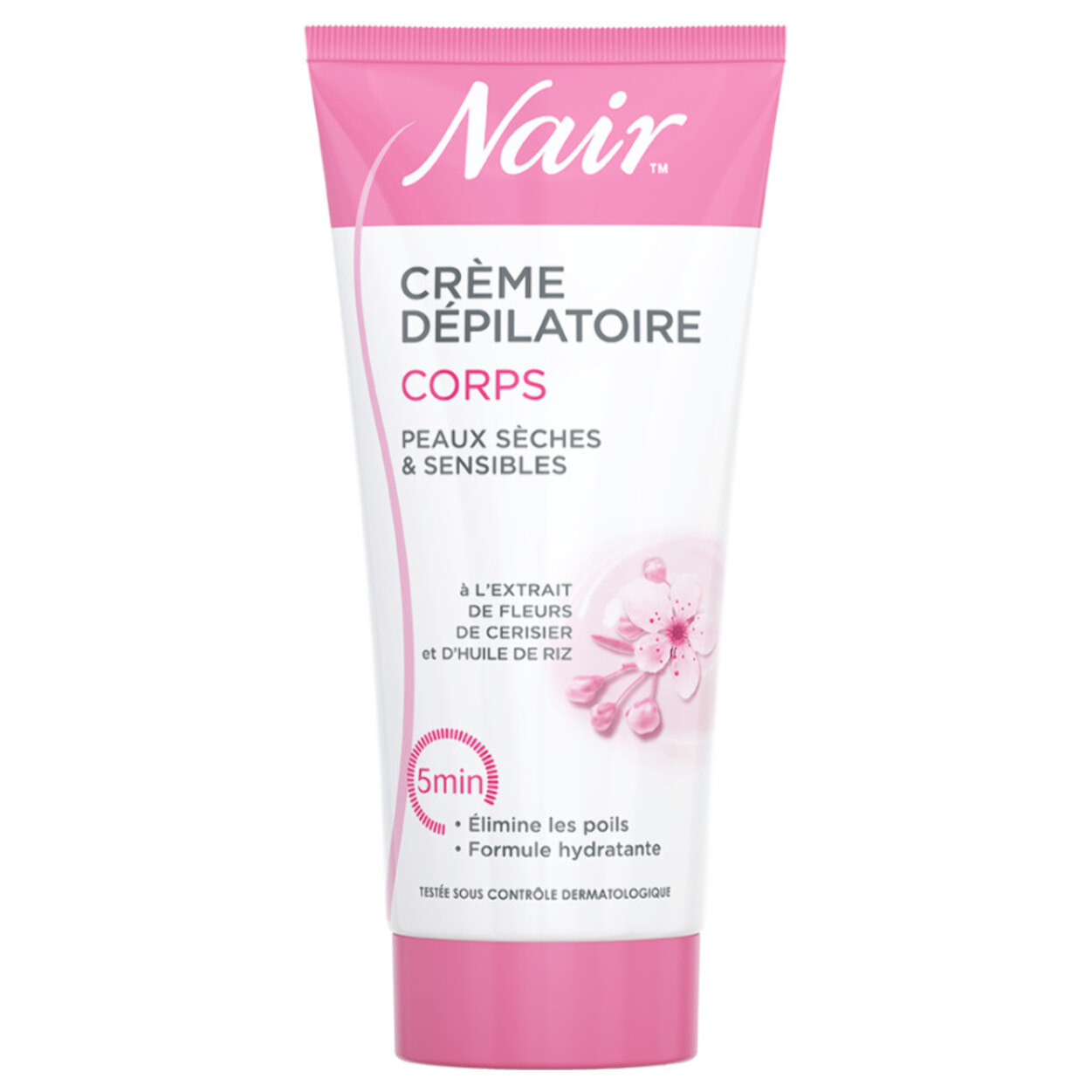 Pack de 3 - Nair - Crème dépilatoire Corps à l'extrait de fleurs de cerisier et Huile de riz