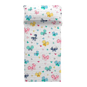 Cool Kids - Colcha Bouti Estampada - 100% Algodón - 70 gr/m² - Butterfly