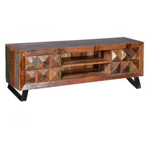 Mueble TV - madera reciclada - 155x40x55cm