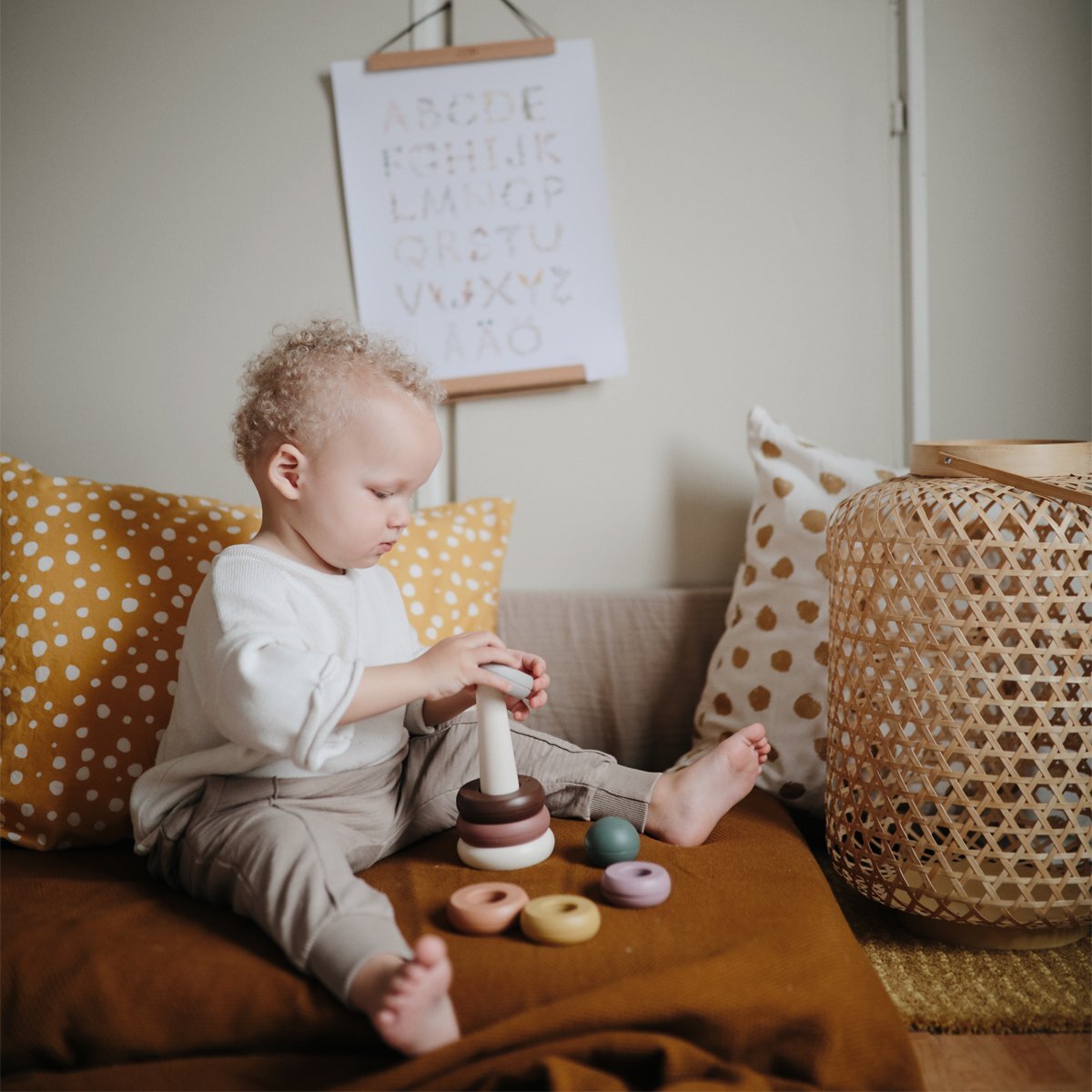 Mushie Anillos Apilables Solid