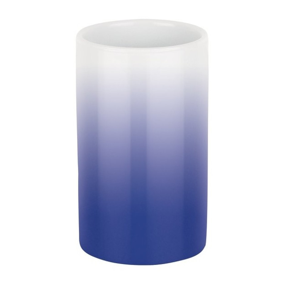 Gobelet Céramique TUBE GRADIENT Bleu Spirella