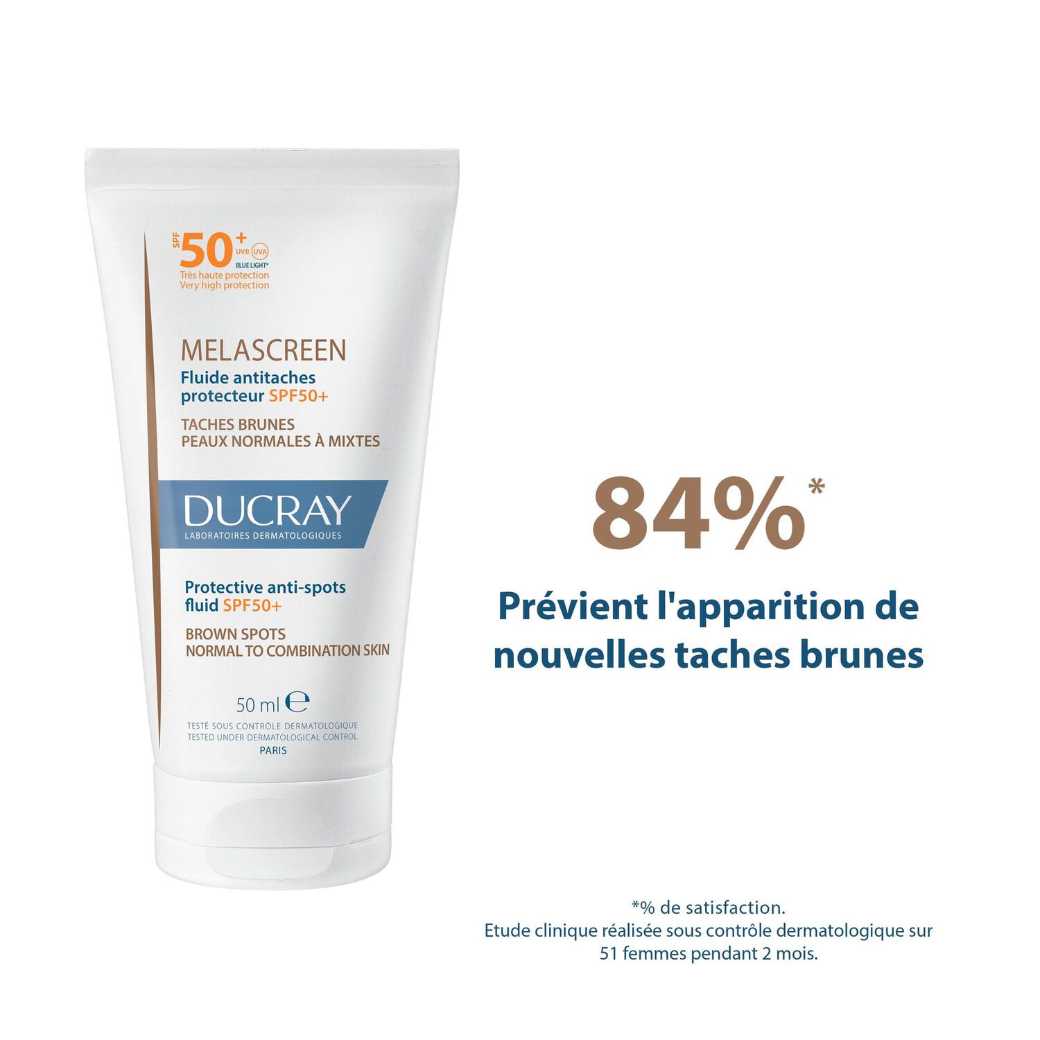 Melascreen Control 365 jours - Fluide solaire invisible 30 ml