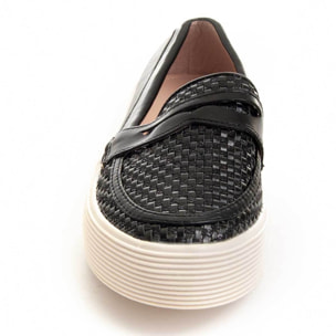 Mocasines de Plataforma - Negro - Altura: 3 cm