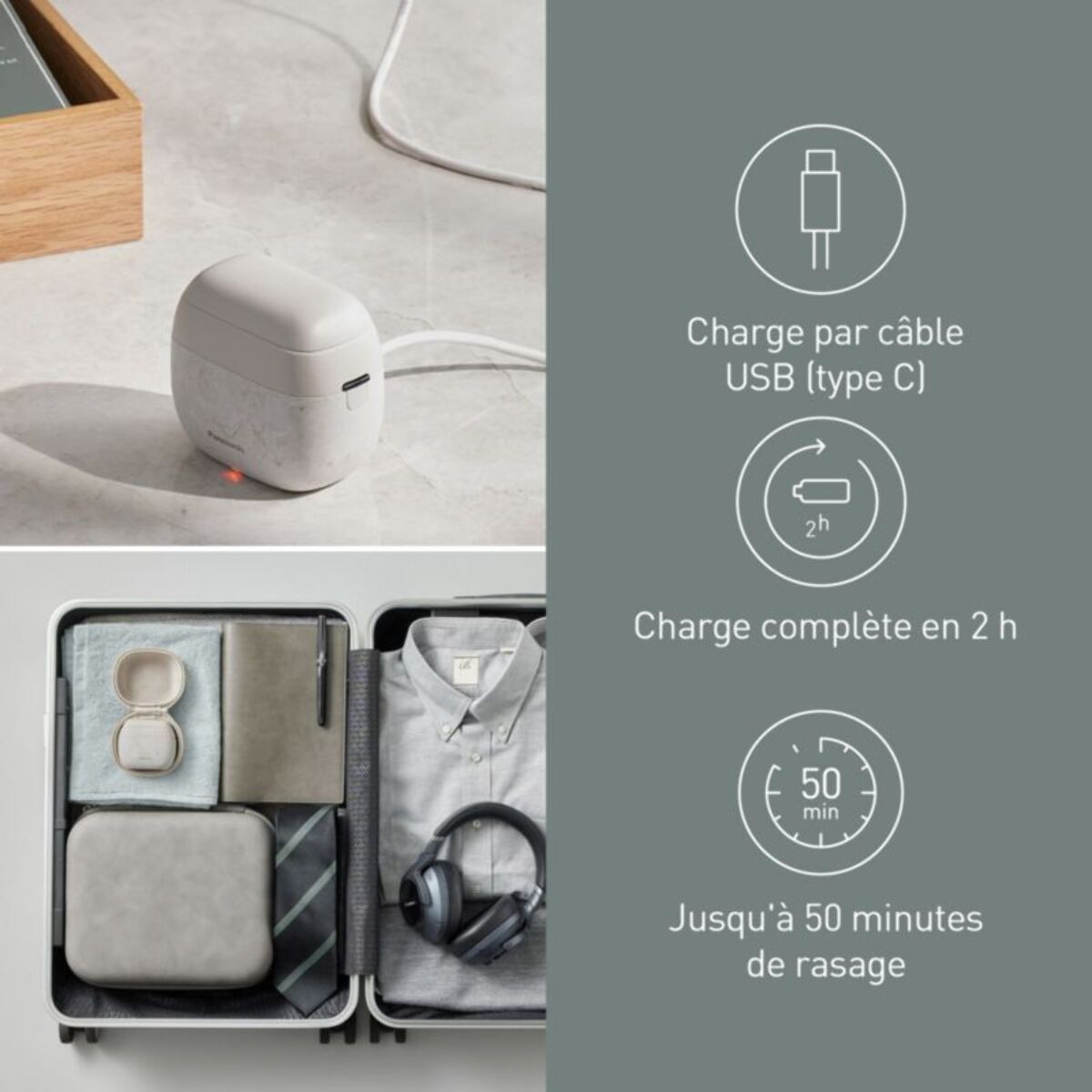 Rasoir pour la tête PANASONIC 5 lames ES-PV6B-W803