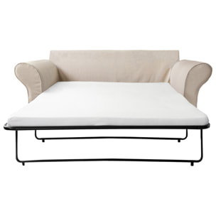 Canapé 3 places convertible beige OSCAR