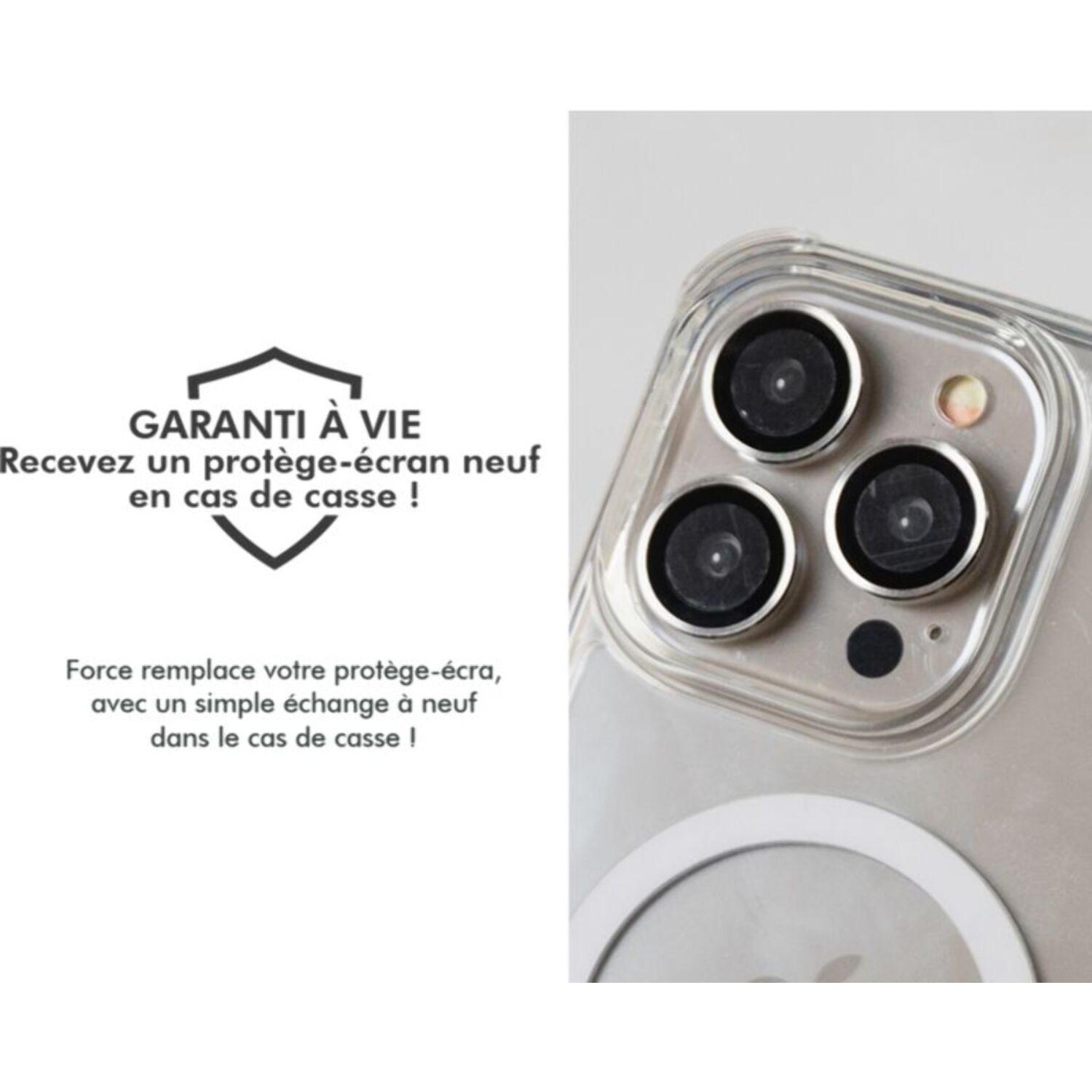 Protège écran FORCE GLASS objectif transparent x5 S26 Ultra