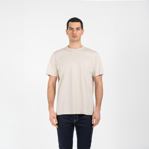 T-shirt jersey di cotone bio washed regular fit