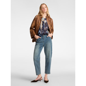 Elena Mirò - Jeans carrot, "Carol" - Azzurro