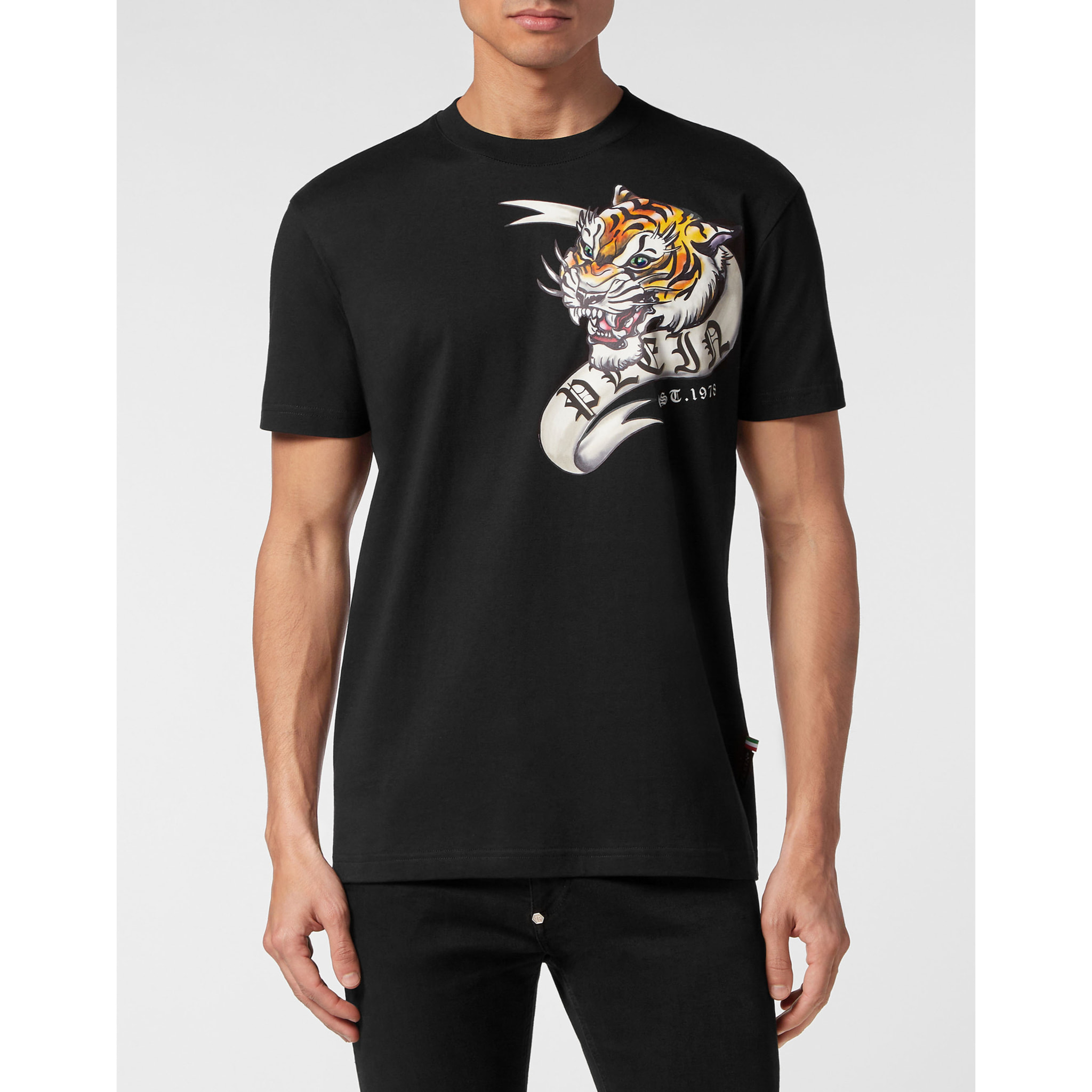 PHILIPP PLEIN T-Shirt Round Neck TATTOO