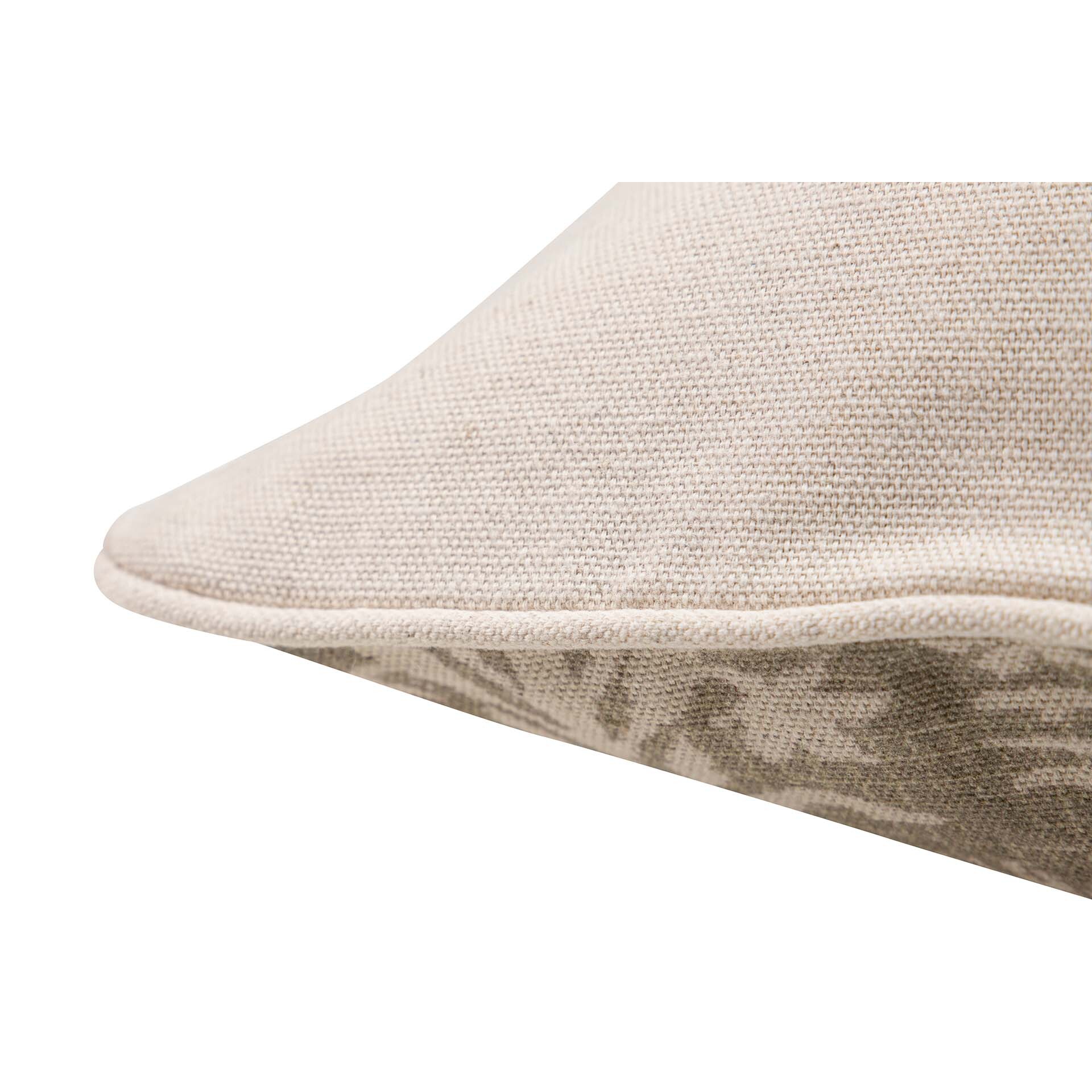 Cojin Lino Plantas Marron 45x13x45 Cm