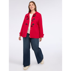 Fiorella Rubino - Giacca corta stile montgomery - Rosso