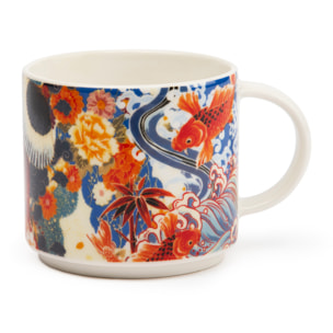 Set de 4 Tasses à Thé Excelsa – Kimono, New Bone China Multicolore