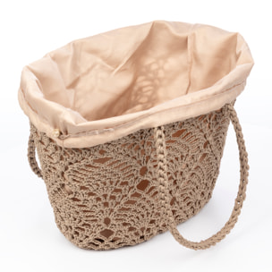 Zelbio bolso de hombro mujer. Fabricado en algodón.