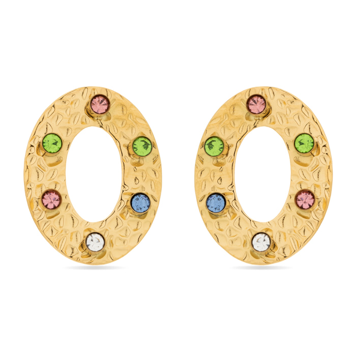 Pendientes Lux by Lux acabadoss oro 18k