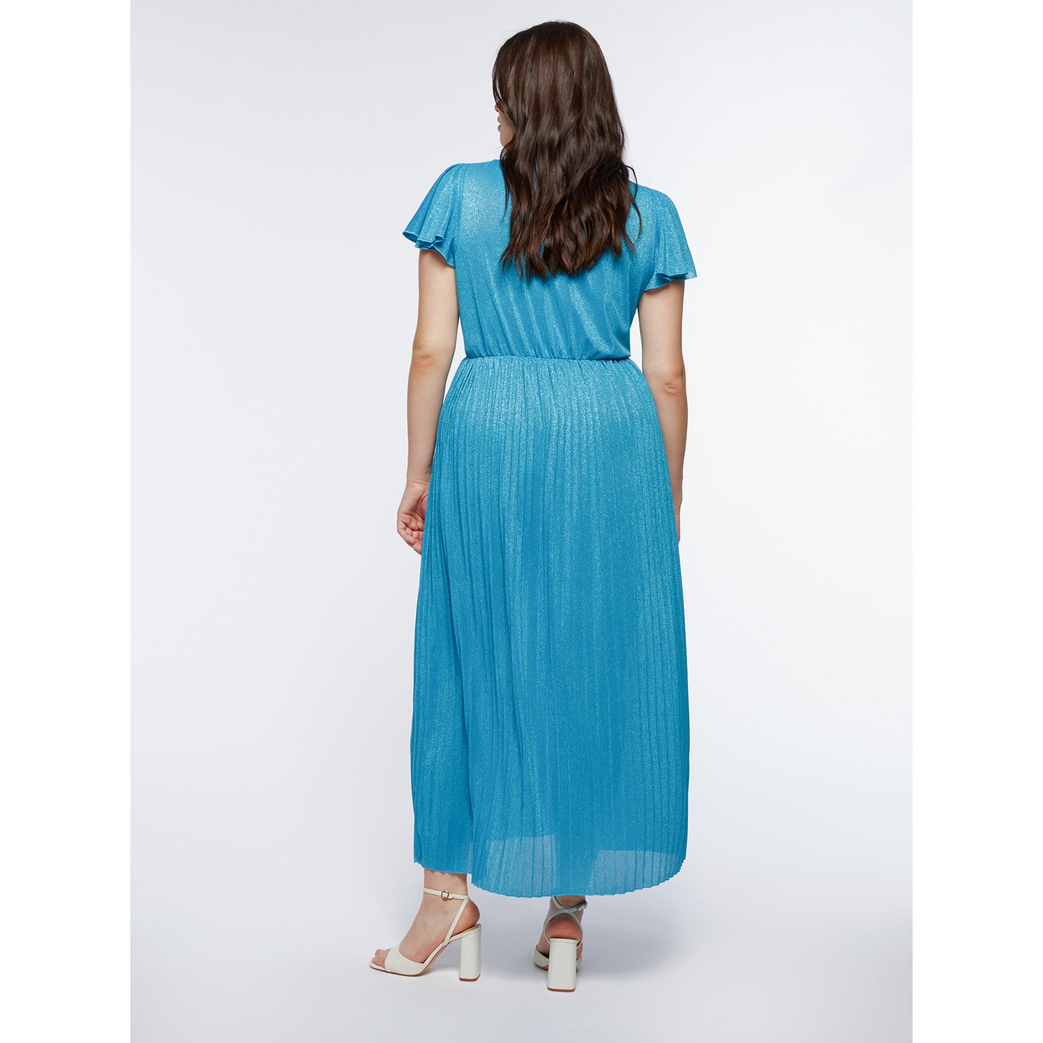 Fiorella Rubino - Vestito lungo lurex - Azzurro