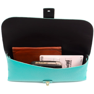 Argelato mini borsa a mano / portafoglio donna. Pelle autentica Dollaro.