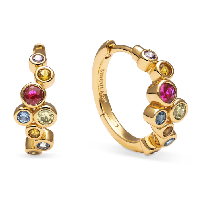 Orecchini Rainbow Bubbles S Placcato Oro
