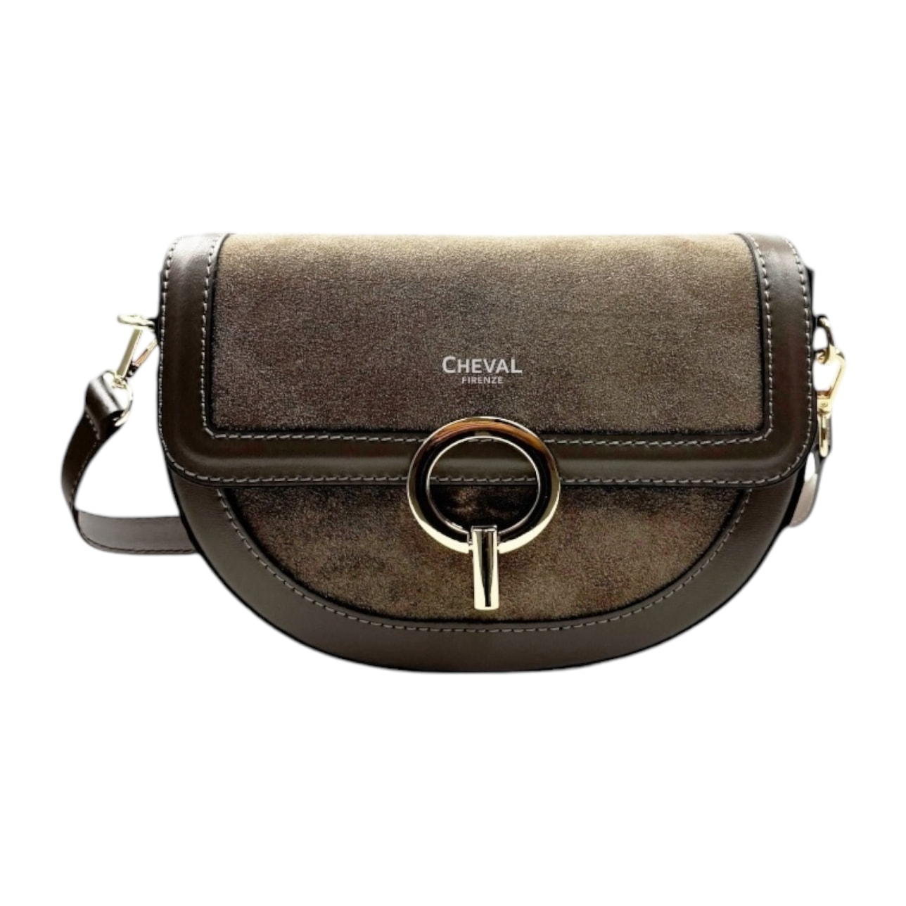 Bolso Cruzado Cheval Firenze Ambra F/W Gris Pardo Oscuro