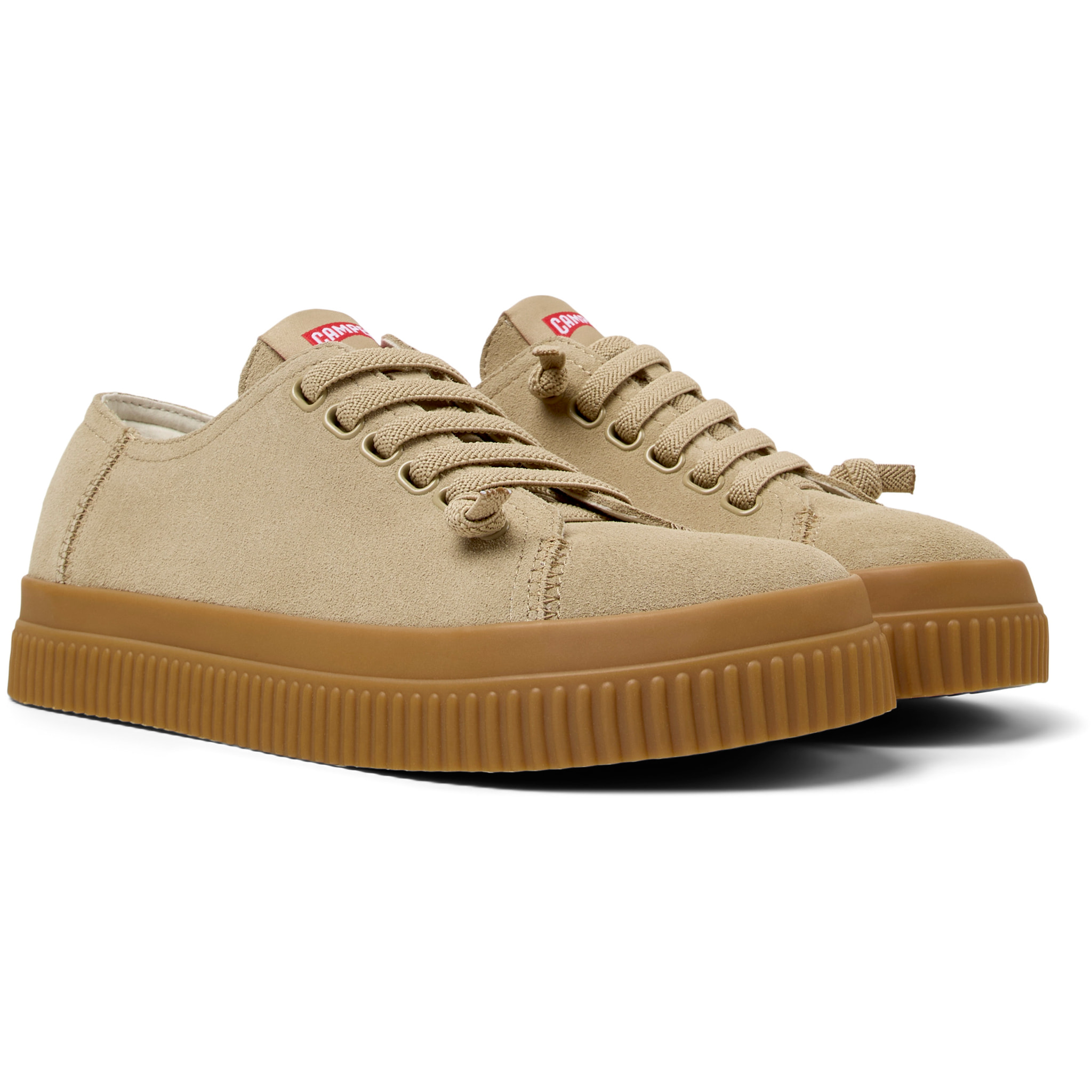 Zapatillas - CAMPER Peu Roda - Beige - Piel de ante