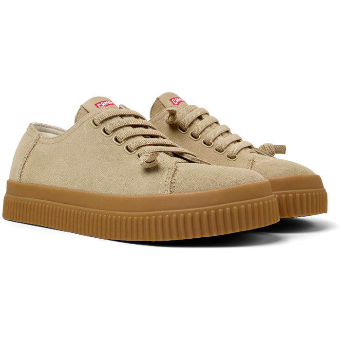 Zapatillas - CAMPER Peu Roda - Beige - Piel de ante