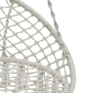Chaise de détente suspendue en macramé Plumaya