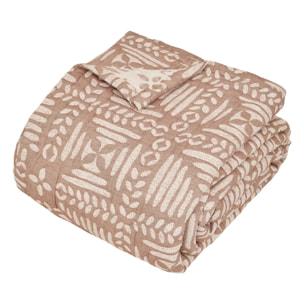 Dessus de lit Nuvia terracotta 260x240cm