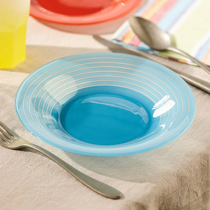 Plato hondo azul 21.5 cm Factory - Luminarc
