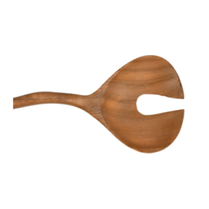 Cuillère percée couvert à salade cuisine 25 cm bois de teck - RAMONA