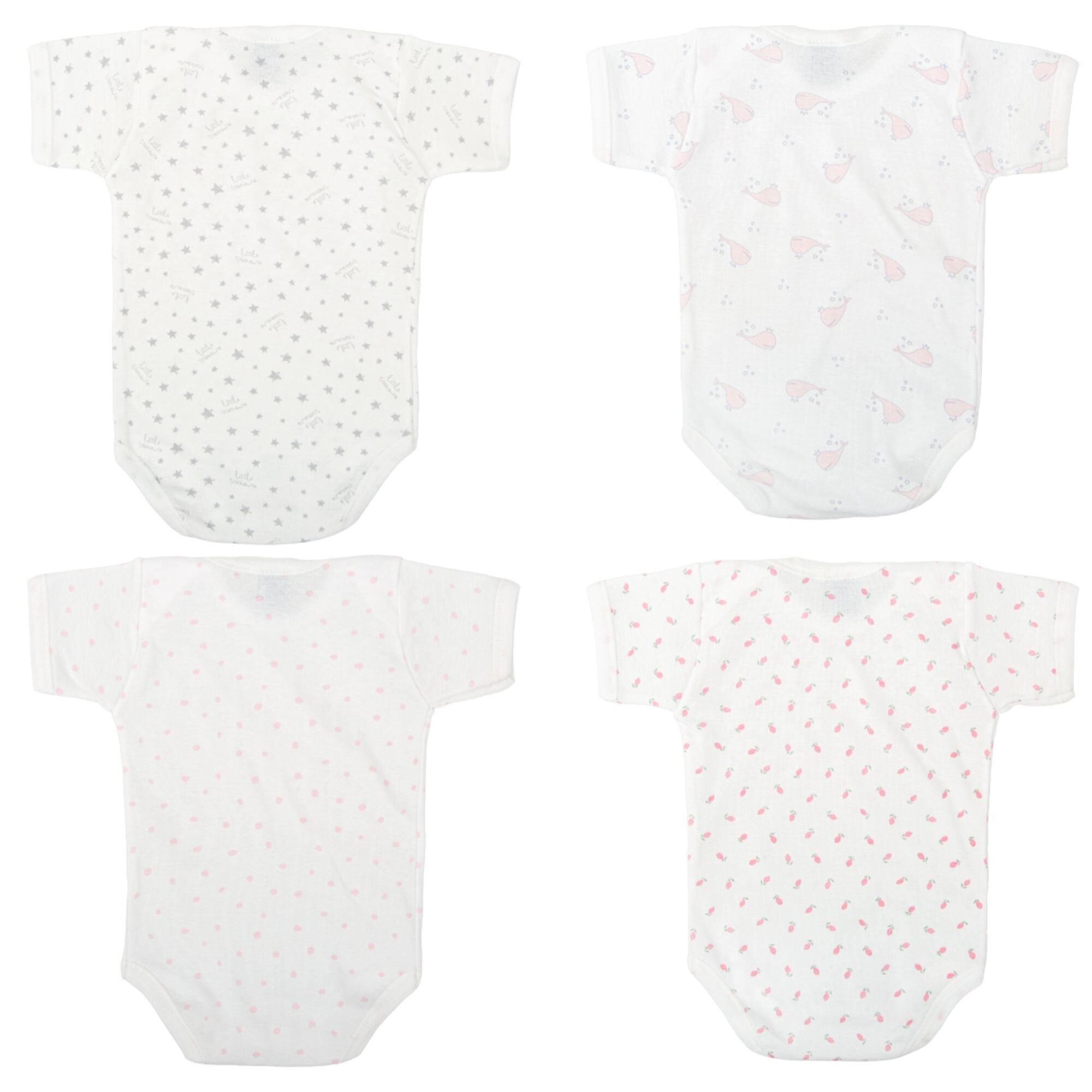 Pack 4 Body Basico Manga Corta